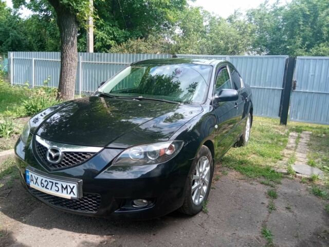 Черный Мазда 3, объемом двигателя 1.6 л и пробегом 158 тыс. км за 6500 $, фото 1 на Automoto.ua