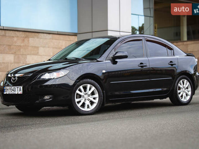 Черный Мазда 3, объемом двигателя 1.6 л и пробегом 185 тыс. км за 6350 $, фото 1 на Automoto.ua
