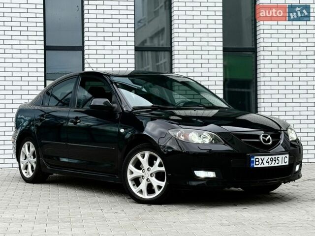Черный Мазда 3, объемом двигателя 2 л и пробегом 185 тыс. км за 5999 $, фото 1 на Automoto.ua