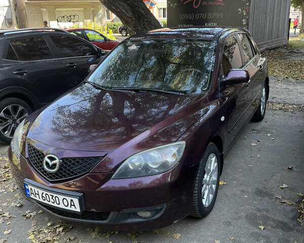 Фиолетовый Мазда 3, объемом двигателя 1.6 л и пробегом 236 тыс. км за 4500 $, фото 1 на Automoto.ua