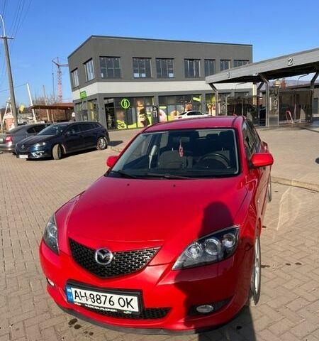 Красный Мазда 3, объемом двигателя 1.6 л и пробегом 194 тыс. км за 4750 $, фото 1 на Automoto.ua