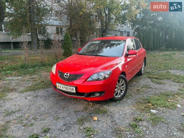 Красный Мазда 3, объемом двигателя 1.6 л и пробегом 197 тыс. км за 4350 $, фото 1 на Automoto.ua