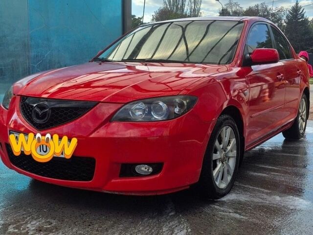 Красный Мазда 3, объемом двигателя 1.6 л и пробегом 136 тыс. км за 4700 $, фото 1 на Automoto.ua