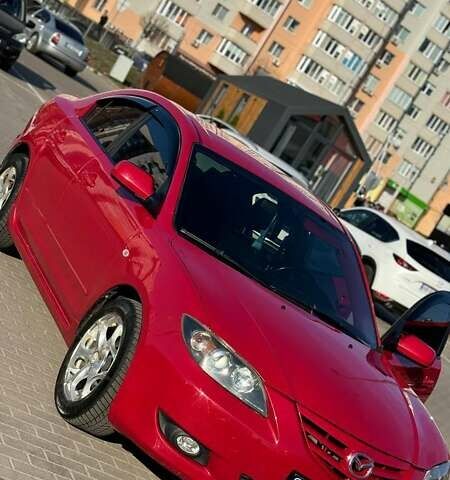 Красный Мазда 3, объемом двигателя 2 л и пробегом 230 тыс. км за 6000 $, фото 1 на Automoto.ua