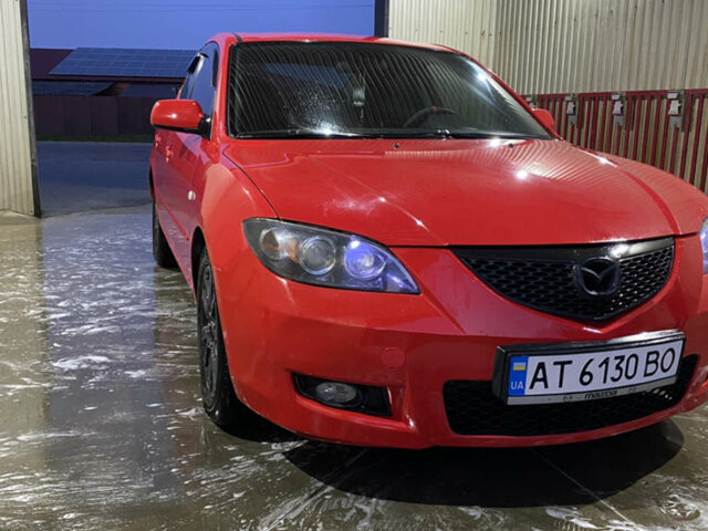 Красный Мазда 3, объемом двигателя 2 л и пробегом 239 тыс. км за 5000 $, фото 1 на Automoto.ua