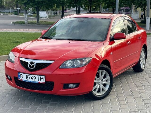Красный Мазда 3, объемом двигателя 1.6 л и пробегом 212 тыс. км за 6300 $, фото 1 на Automoto.ua