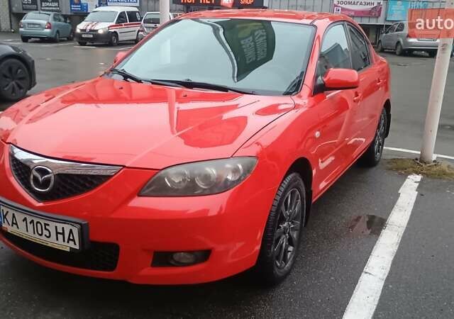 Красный Мазда 3, объемом двигателя 1.6 л и пробегом 161 тыс. км за 5450 $, фото 1 на Automoto.ua