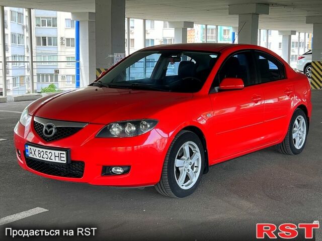 Красный Мазда 3, объемом двигателя 1.6 л и пробегом 190 тыс. км за 5900 $, фото 1 на Automoto.ua