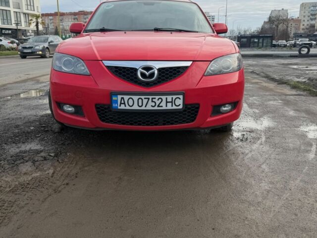 Красный Мазда 3, объемом двигателя 1.6 л и пробегом 80 тыс. км за 5000 $, фото 1 на Automoto.ua