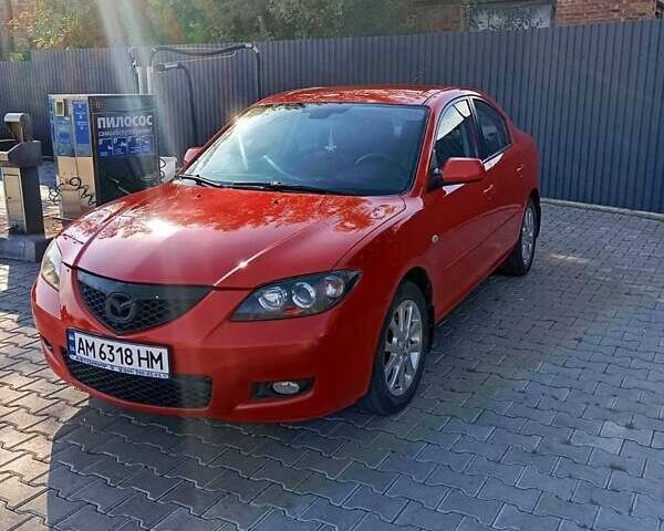 Красный Мазда 3, объемом двигателя 1.6 л и пробегом 185 тыс. км за 5500 $, фото 1 на Automoto.ua