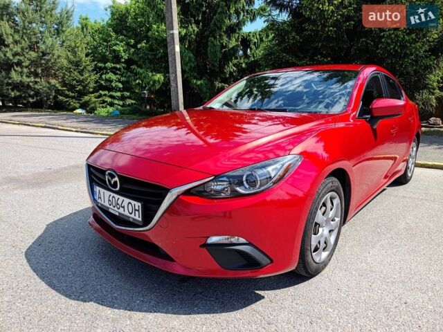 Красный Мазда 3, объемом двигателя 2 л и пробегом 123 тыс. км за 10500 $, фото 1 на Automoto.ua