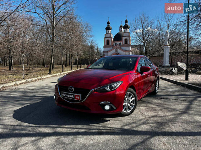 Красный Мазда 3, объемом двигателя 2 л и пробегом 205 тыс. км за 10450 $, фото 1 на Automoto.ua