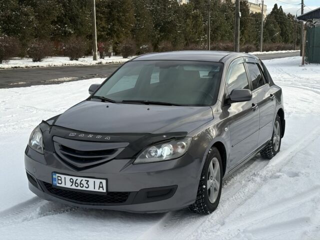 Серый Мазда 3, объемом двигателя 1.6 л и пробегом 220 тыс. км за 5470 $, фото 1 на Automoto.ua