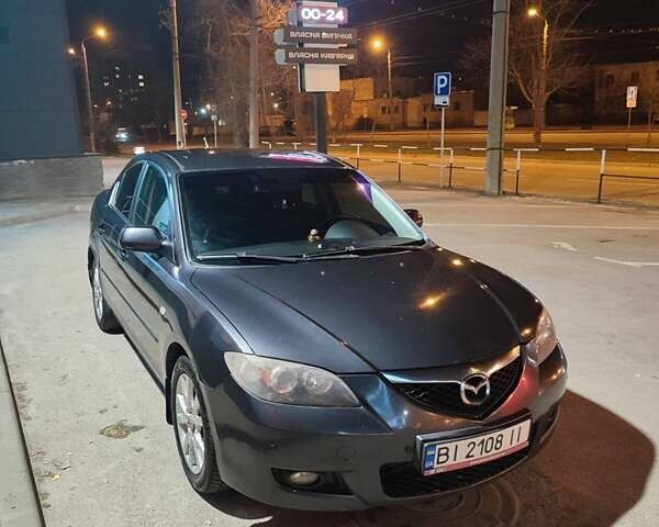 Серый Мазда 3, объемом двигателя 1.6 л и пробегом 214 тыс. км за 5900 $, фото 1 на Automoto.ua