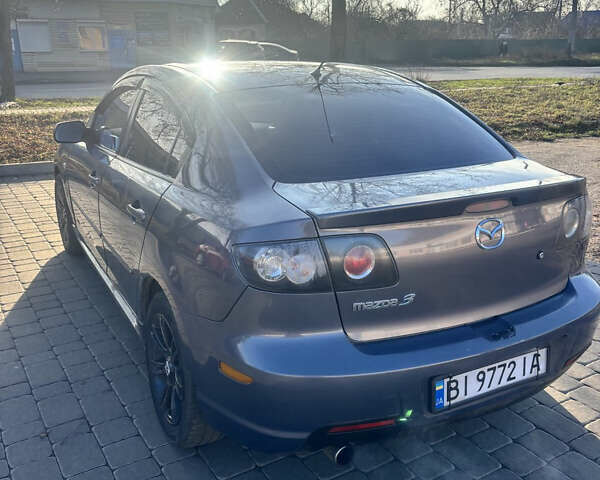 Серый Мазда 3, объемом двигателя 2 л и пробегом 162 тыс. км за 5200 $, фото 1 на Automoto.ua