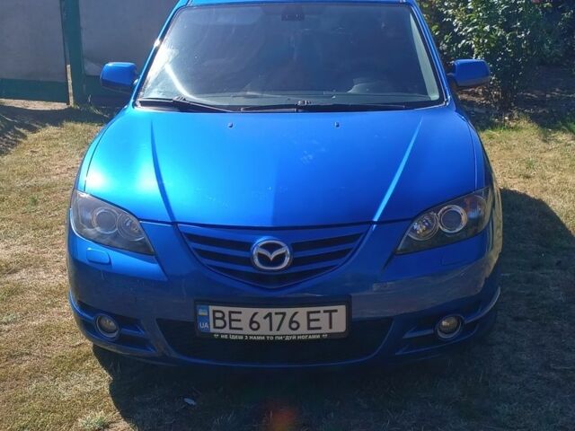Синий Мазда 3, объемом двигателя 2 л и пробегом 215 тыс. км за 5000 $, фото 1 на Automoto.ua