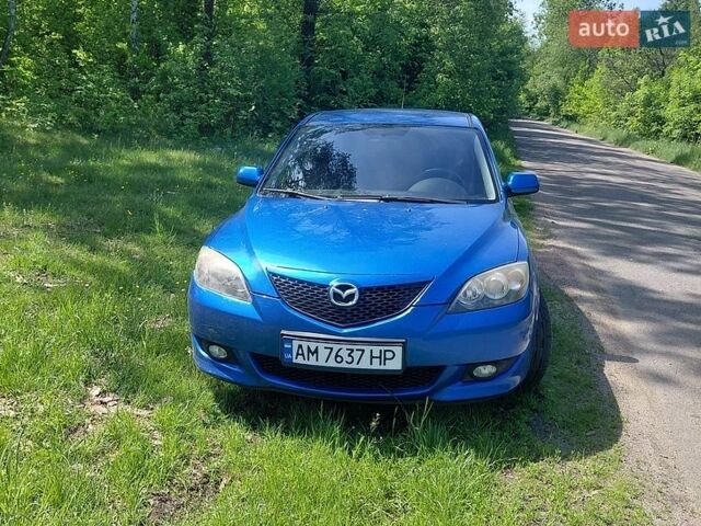Синий Мазда 3, объемом двигателя 1.6 л и пробегом 242 тыс. км за 4300 $, фото 1 на Automoto.ua