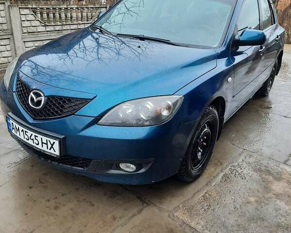 Синий Мазда 3, объемом двигателя 1.6 л и пробегом 264 тыс. км за 4300 $, фото 1 на Automoto.ua