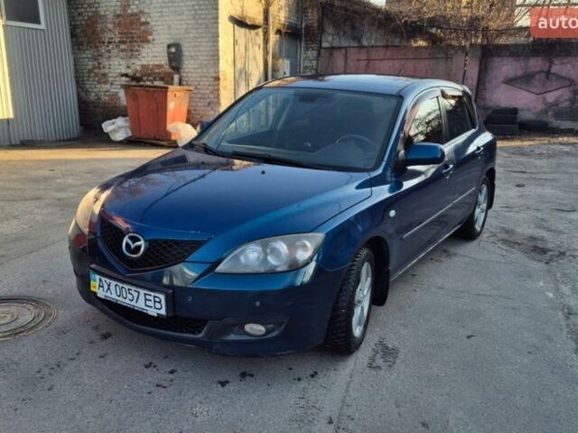 Синий Мазда 3, объемом двигателя 1.6 л и пробегом 214 тыс. км за 5700 $, фото 1 на Automoto.ua