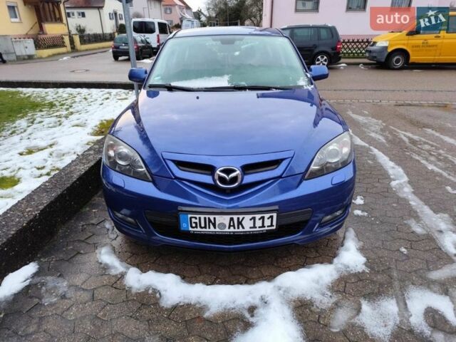 Синий Мазда 3, объемом двигателя 1.6 л и пробегом 145 тыс. км за 6500 $, фото 1 на Automoto.ua