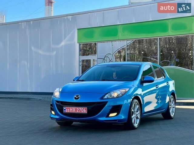 Синий Мазда 3, объемом двигателя 2 л и пробегом 224 тыс. км за 8999 $, фото 1 на Automoto.ua