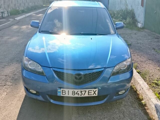 Синий Мазда 3, объемом двигателя 1.6 л и пробегом 225 тыс. км за 4464 $, фото 1 на Automoto.ua