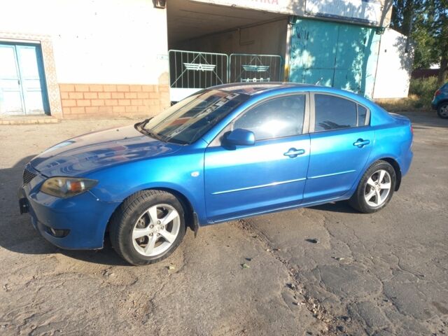 Синий Мазда 3, объемом двигателя 1.6 л и пробегом 190 тыс. км за 4112 $, фото 1 на Automoto.ua