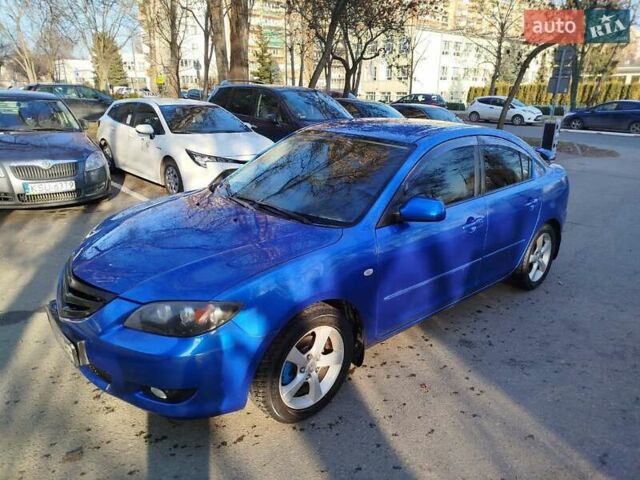 Синий Мазда 3, объемом двигателя 1.6 л и пробегом 208 тыс. км за 4200 $, фото 1 на Automoto.ua