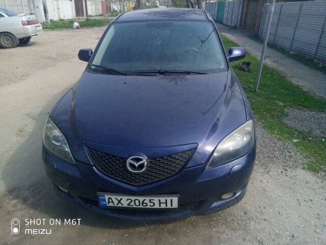 Синий Мазда 3, объемом двигателя 1.6 л и пробегом 200 тыс. км за 6700 $, фото 1 на Automoto.ua
