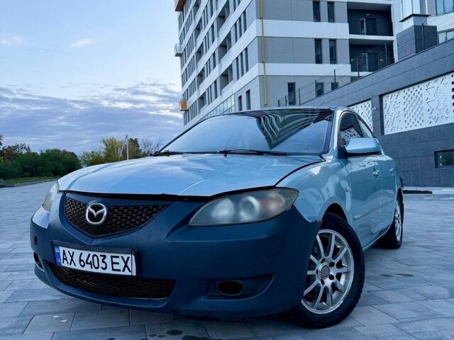 Синий Мазда 3, объемом двигателя 1.6 л и пробегом 123 тыс. км за 3450 $, фото 1 на Automoto.ua