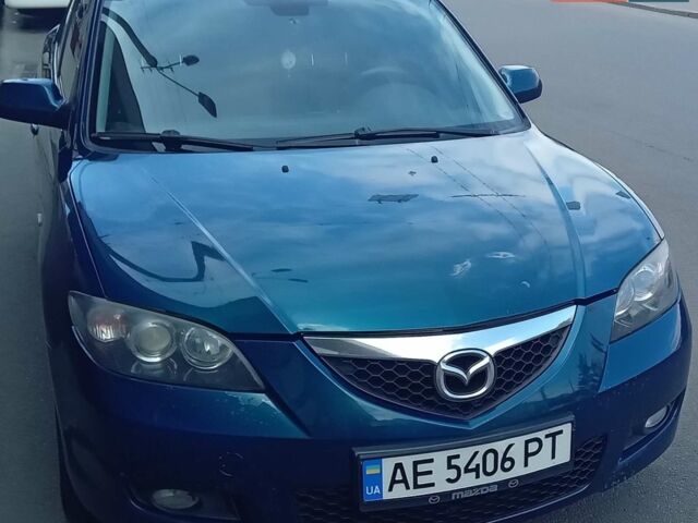 Синий Мазда 3, объемом двигателя 1.6 л и пробегом 242 тыс. км за 5900 $, фото 1 на Automoto.ua
