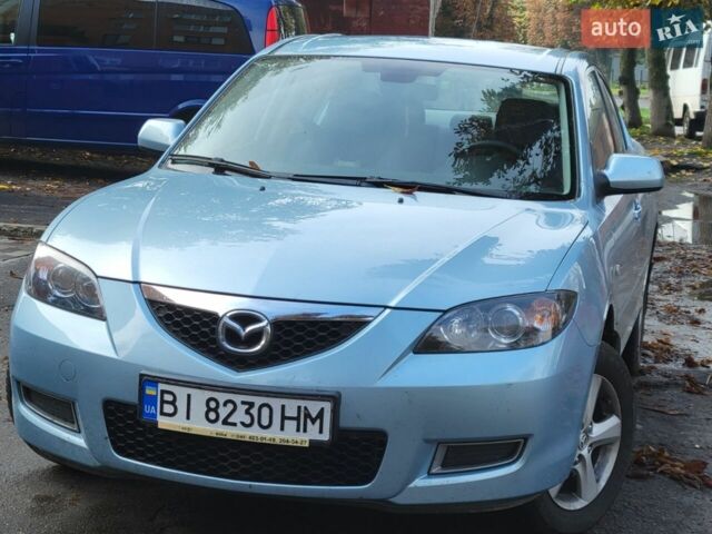 Синий Мазда 3, объемом двигателя 1.6 л и пробегом 78 тыс. км за 8000 $, фото 1 на Automoto.ua