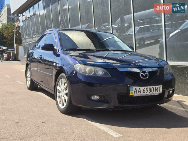 Синий Мазда 3, объемом двигателя 2 л и пробегом 136 тыс. км за 7700 $, фото 1 на Automoto.ua