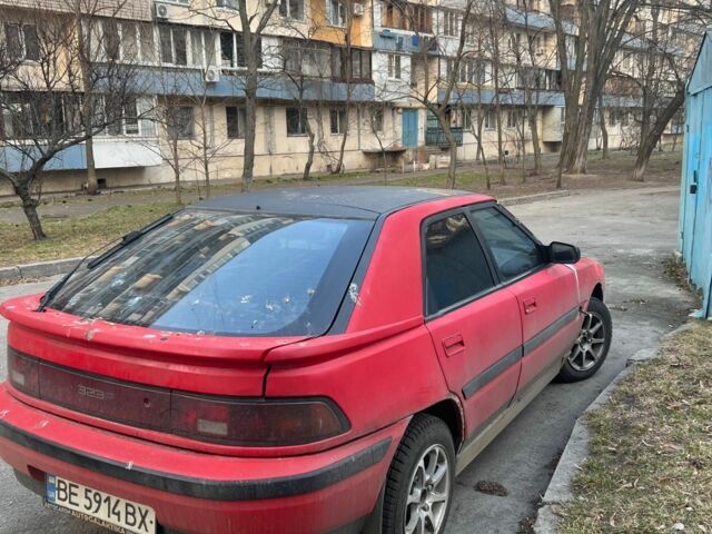 Красный Мазда 323, объемом двигателя 1.6 л и пробегом 760 тыс. км за 800 $, фото 1 на Automoto.ua