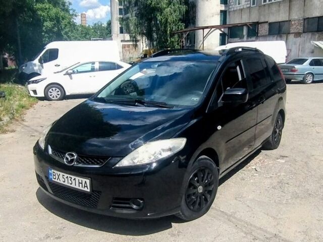 Черный Мазда 5, объемом двигателя 1.8 л и пробегом 250 тыс. км за 4999 $, фото 1 на Automoto.ua