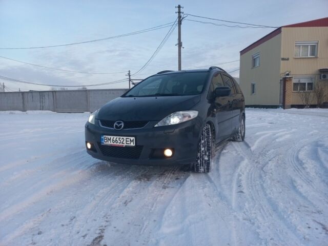 Черный Мазда 5, объемом двигателя 2 л и пробегом 335 тыс. км за 4600 $, фото 1 на Automoto.ua