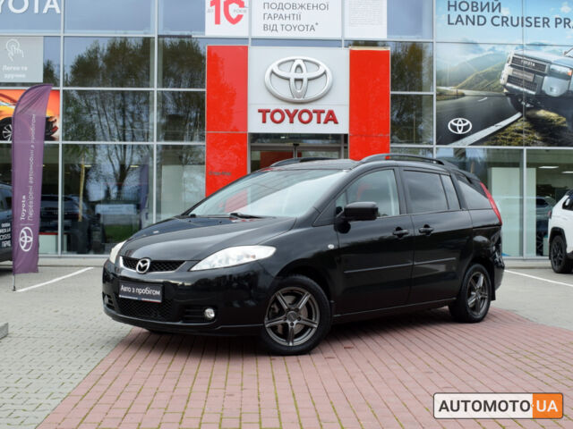 Черный Мазда 5, объемом двигателя 1.8 л и пробегом 269 тыс. км за 5200 $, фото 1 на Automoto.ua