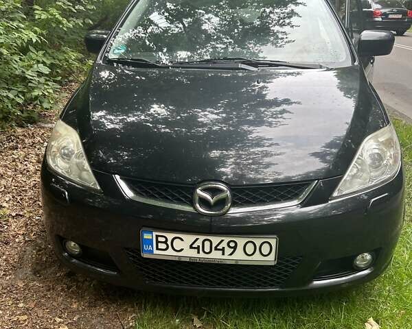 Черный Мазда 5, объемом двигателя 2 л и пробегом 190 тыс. км за 5200 $, фото 1 на Automoto.ua