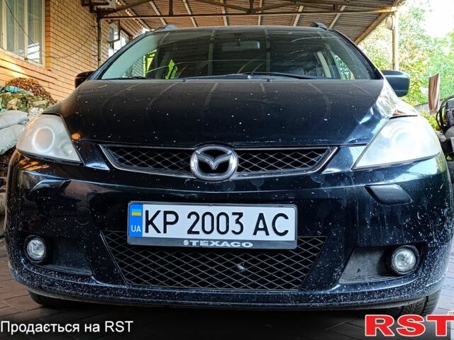 Черный Мазда 5, объемом двигателя 2 л и пробегом 170 тыс. км за 5200 $, фото 1 на Automoto.ua
