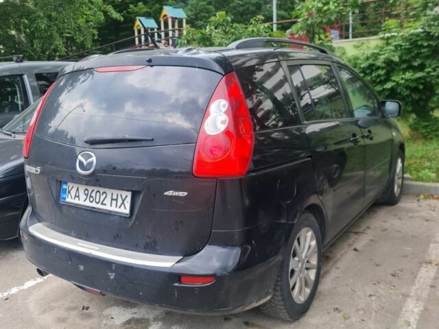Черный Мазда 5, объемом двигателя 2 л и пробегом 214 тыс. км за 4519 $, фото 1 на Automoto.ua