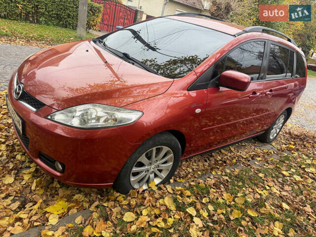 Красный Мазда 5, объемом двигателя 1.8 л и пробегом 243 тыс. км за 4300 $, фото 1 на Automoto.ua