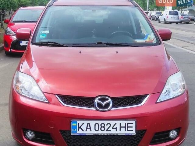 Красный Мазда 5, объемом двигателя 1.8 л и пробегом 158 тыс. км за 5999 $, фото 1 на Automoto.ua