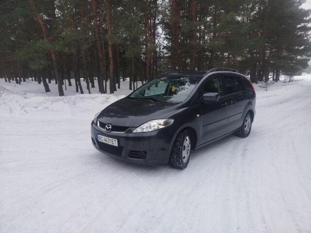 Серый Мазда 5, объемом двигателя 2 л и пробегом 190 тыс. км за 4300 $, фото 1 на Automoto.ua