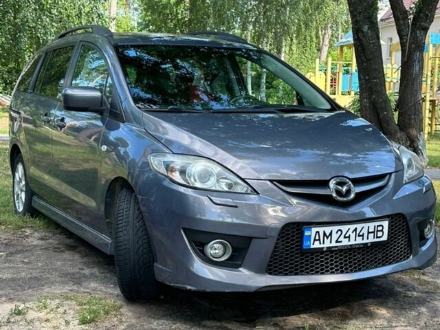 Серый Мазда 5, объемом двигателя 2 л и пробегом 188 тыс. км за 8300 $, фото 1 на Automoto.ua