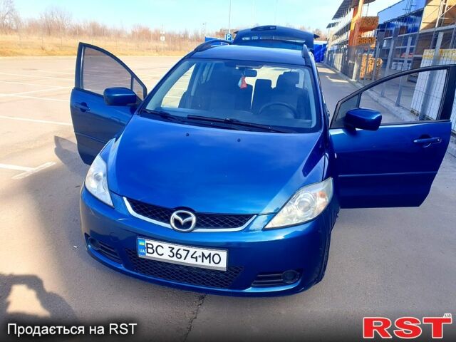 Синий Мазда 5, объемом двигателя 1.8 л и пробегом 195 тыс. км за 4500 $, фото 1 на Automoto.ua