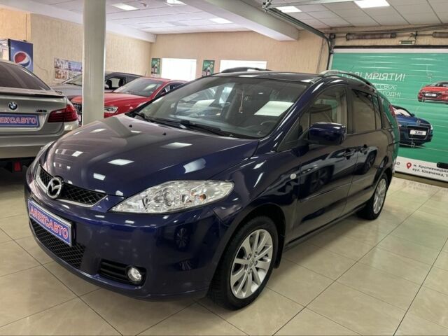 Синий Мазда 5, объемом двигателя 2 л и пробегом 220 тыс. км за 5500 $, фото 1 на Automoto.ua
