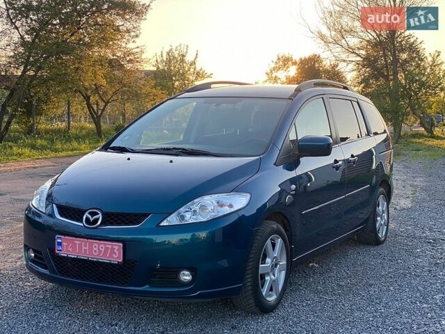 Синий Мазда 5, объемом двигателя 1.8 л и пробегом 198 тыс. км за 4950 $, фото 1 на Automoto.ua