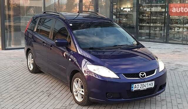 Синий Мазда 5, объемом двигателя 2 л и пробегом 207 тыс. км за 7200 $, фото 1 на Automoto.ua