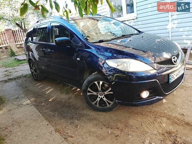 Синий Мазда 5, объемом двигателя 2 л и пробегом 350 тыс. км за 4850 $, фото 1 на Automoto.ua