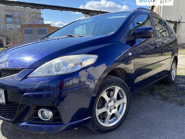 Синий Мазда 5, объемом двигателя 2 л и пробегом 255 тыс. км за 6600 $, фото 1 на Automoto.ua